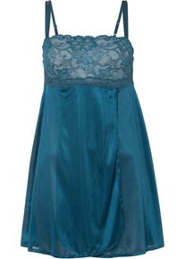 bonprix Mujer, Picardías con efecto brillante, azul petróleo, 56/58