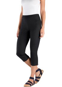 Damen Caprihose in Jeans-Optik schwarz Größe 54