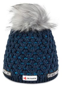 Giesswein Heren Muts ' Ski Austria Älplihorn ' aqua / donkerblauw / grijs 55-60