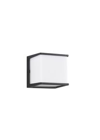 REALITY LEUCHTEN LED-Außenwandlampe Calera, schwarz, Breite 11 cm, Aluminium