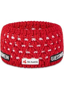 Giesswein Heren Sporthoofdband 'Adelboden' karmijnrood One Size
