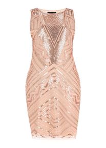 NAEMI Dames Cocktailjurk champagne / goud 34-36