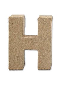 Buchstabe Papier-Mâché - H 10 cm Höhe, 2 cm Stärke