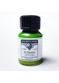 Zeichentusche Alt-Goldgrün 29 754 Rohrer & Klingner 50 ml