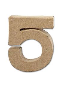 Buchstabe Papier-Mâché - 5 10 cm Höhe, 2 cm Stärke