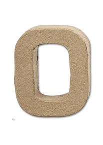 Buchstabe Papier-Mâché - 0 10 cm Höhe, 2 cm Stärke