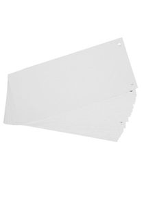Exacompta Trennstreifen, 100er Pack, weiß aus 180g/m² Karton