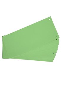 Exacompta Trennstreifen, 100er Pack, grün aus 180g/m² Karton