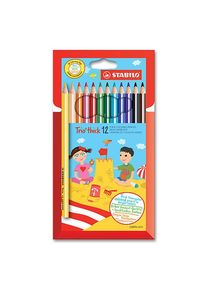 Stabilo Trio dick 12er Etui diverse Dreikant-Buntstifte