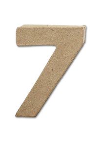 Buchstabe Papier-Mâché - 7 10 cm Höhe, 2 cm Stärke