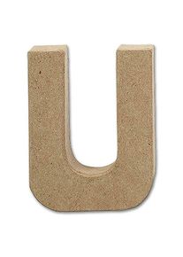 Buchstabe Papier-Mâché - U 10 cm Höhe, 2 cm Stärke