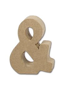 Buchstabe Papier-Mâché - & 10 cm Höhe, 2 cm Stärke