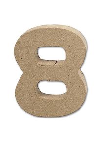 Buchstabe Papier-Mâché - 8 10 cm Höhe, 2 cm Stärke