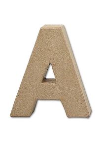 Buchstabe Papier-Mâché - A 10 cm Höhe, 2 cm Stärke