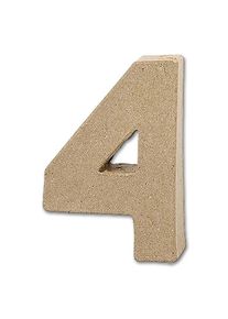 Buchstabe Papier-Mâché - 4 10 cm Höhe, 2 cm Stärke