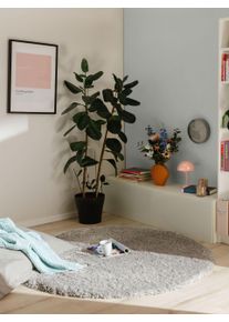 benuta Pop Teppe med luv Ava Grå ø 160 cm rund Uni