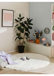 benuta Pop Shaggy rug Ava Cream ø 160 cm round - Shag Pile Rugs