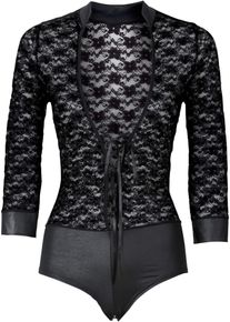 Body ouvert met lange mouwen - zwart - maat 44/46 (L) - bonprix