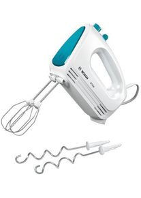 Bosch MFQ2210D handrührgerät CleverMixx Fun, 375W, Moderne Motortechnik, 5 Geschwindigkeitsstufen, weiß/ blau