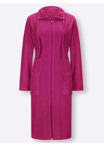 Plantier Dames Badjas in fuchsia ,maat 36/38, Witt, 80% Katoen, 20% Polyester