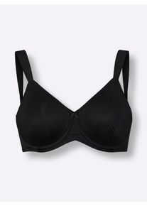 Triumph Damen Minimizer-BH mit Bügel und glatten Cups in schwarz ,Größe 80C, Witt, 71% Polyamid, 29% Elasthan