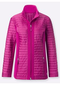 Damen Steppjacke mit Scuba-Einsätzen in magenta ,Größe 38, Witt, 95% Polyester, 5% Elasthan. Webware: 100% Polyester. Wattierung: 100% Polyester