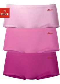 s.Oliver Dames Panty in roze/pink ,maat 32/34, Witt, 90% Katoen, 10% Elastan