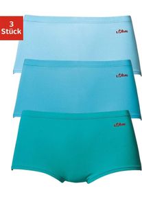 s.Oliver Dames Panty in petrol/turquoise ,maat 32/34, Witt, 90% Katoen, 10% Elastan