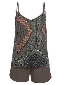 Lascana Damen Shorty in braun-gemustert ,Gr&ouml;&szlig;e 32/34, Witt, 100% Viskose