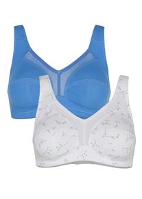 lot de 2 soutiens-gorge Harmony à bonnets emboîtants, Blanc, taille 115 C