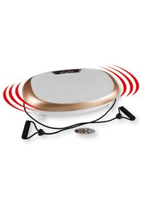 plateforme vibrante pour tout le corps avec cordes de tension vitalmaxx vitalmaxx, Blanc