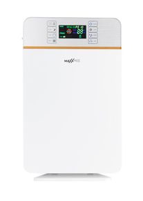 purificateur d'air num&eacute;rique, processus de purification en 6 &eacute;tapes, t&eacute;l&eacute;commande MAXXMEE, Blanc