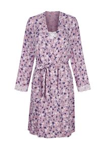 ensemble robe de chambre + nuisette Harmony à dentelle romantique, Rose, taille 40
