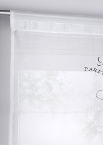 bonprix Transparentná roleta s výšivkou biela D/Š: 130/45 cm