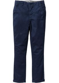bonprix Spodnie chłopięce chino ze stretchem, Slim Fit niebieski 164