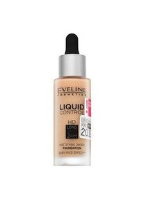 Eveline Liquid Control HD Mattifying Drops Foundation machiaj persistent cu efect matifiant 015 Light Vanilla 32 ml