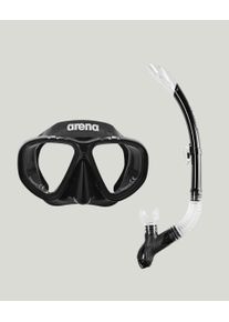 arena Swimming accessories - Premium Snorkelling Set Swimming Accessories in Black Clear Black for Women and Men