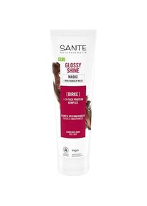 Sante Naturkosmetik Masker Glossy Shine 1 Minute Wonder Maske Hydraterende haarbehandeling Dames 150 ml