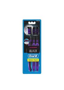 Oral-B Black allrounder medium zubná kefka manuálna 3 ks