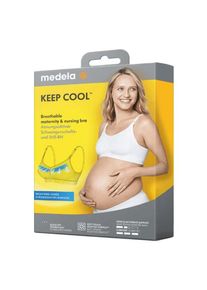 medela Tehotenská a dojčiaca podprsenka keep cool veľkosť L biela 1 ks