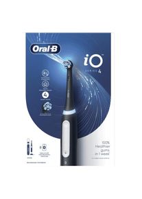 Oral-B iO series 4 black elektrická zubná kefka+ držiak + cestovné puzdro set