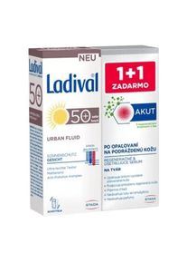 Ladival Urban fluid SPF50+ + akut face serum set