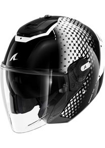 SHARK RS Jet Stride, jethelm , kleur: Zwart/Wit , maat: XL