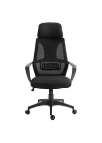 Vinsetto Ergonomic Office Chair w/ Wheel, High Mesh Back, Adjustable Height Home Office Chair - Black | Aosom Ireland