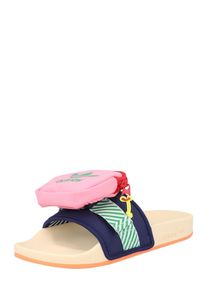 adidas originals Klapki 'Pouchylette' dla kobiet granatowy / zielony / różowy / biały Rozmiar 36,5-37