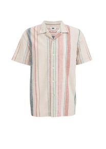 WE Fashion Heren Overhemd ecru / gemengde kleuren XS