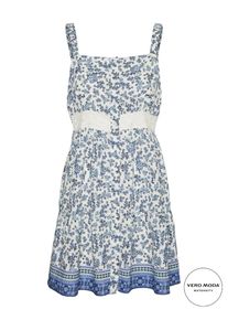 Vero Moda Maternity Dames Jurk 'Milan' blauw / turquoise / lichtblauw / wit 40