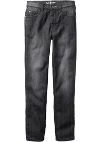 bonprix Dżinsy chlopięce Slim Fit czarny 128