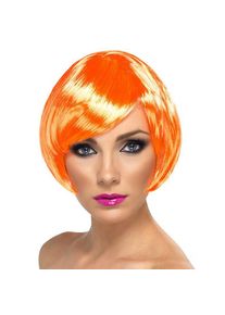 maskworld Bubikopf Perücke orange