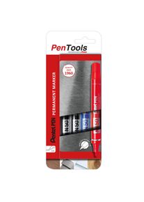 Pentel Permanentmarker N50 PenTools im Alugehäuse - 4er-Set